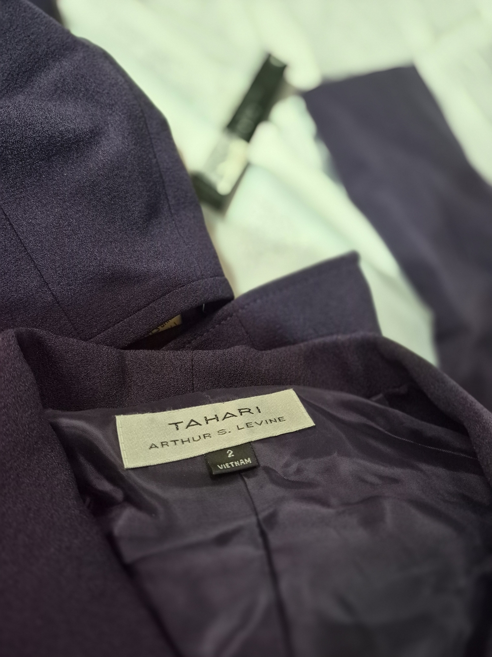 Tahari Arthur S. Levine Purple Women's Blazer and Bottom - Picture 2 of 4